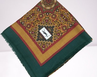 Yves Saint Laurent Silk and Wool large Scarf