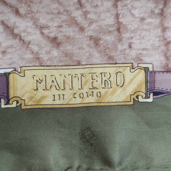 Mantero in Como Vintage Silk Scarf, Made in Italy - image 2