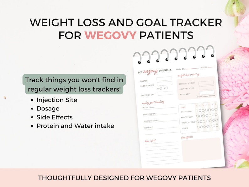 WEGOVY Weight Tracker, Weight Loss Journal, Weight Loss Journal PDF