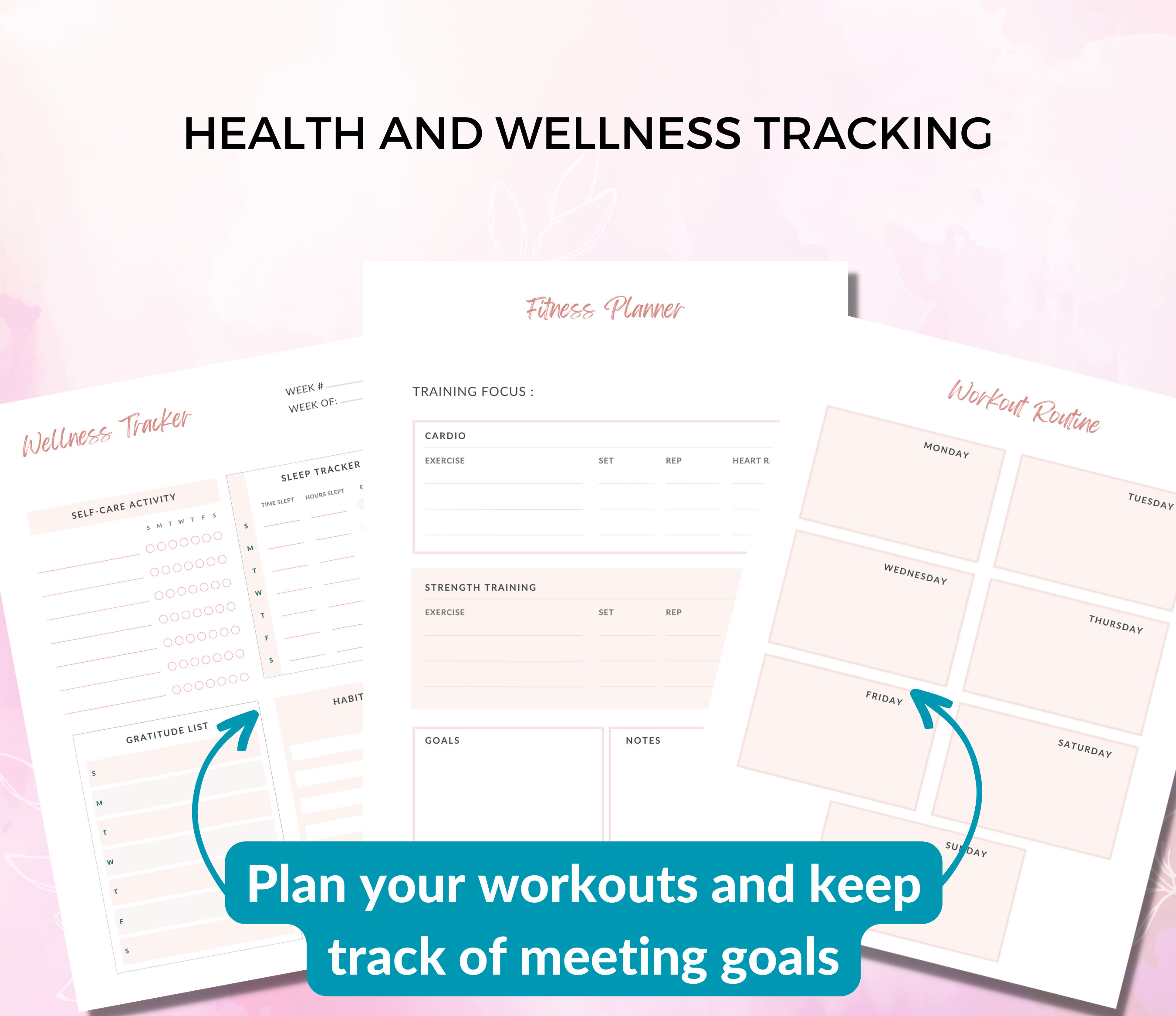 Wegovy Weight Loss Tracker PDF, Weightloss Journal, Fitness Planner