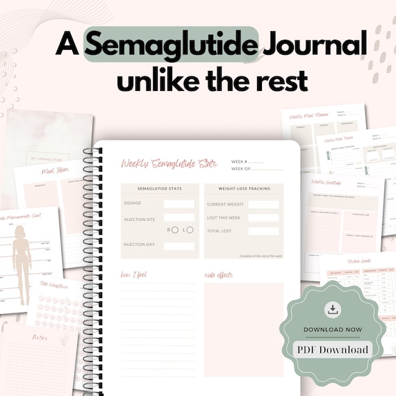 weekly semaglutide Semaglutide GLP-1 Weight Loss Tracker, Weight Loss Journal, Weight Loss  Journal PDF, Goal Tracker