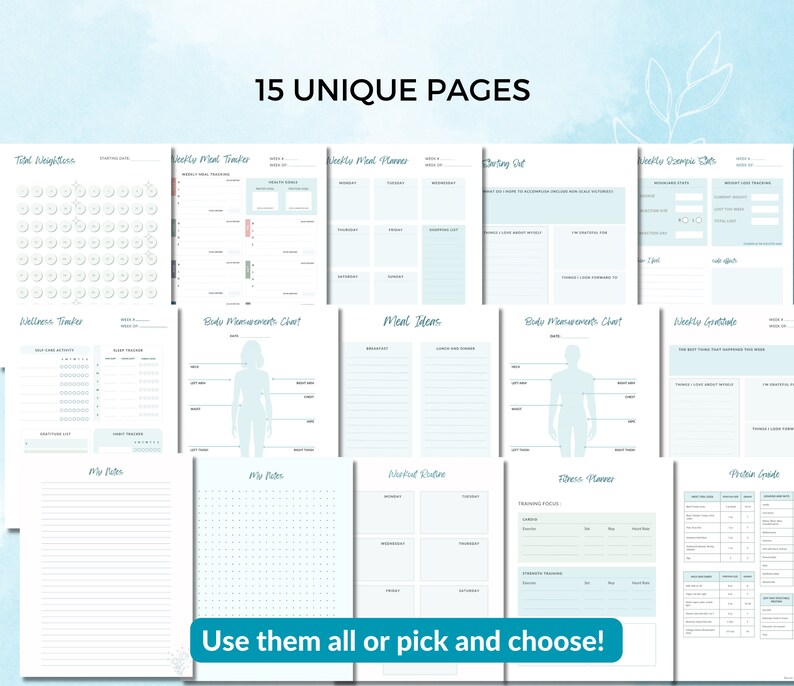 Ozempic Weight Loss Tracker and Journal PDF Etsy