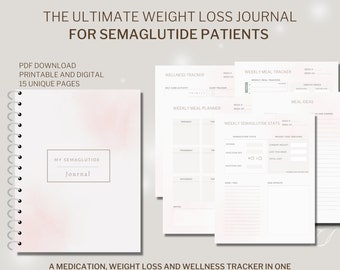 semaglutide tracking sheet Semaglutide Weekly Weight Loss Tracker, Weight Loss Journal, Weight Loss  Journal PDF, Weight Tracker