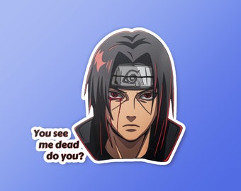 Naruto Fan Art Itachi Uchiha Sticker - Anime Akatsuki Decal