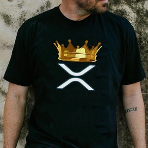 Ripple XRP King Crypto Token cadeau d'anniversaire crypto-monnaie pour homme chemise