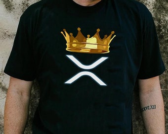 Ripple XRP King Crypto Token Cryptocurrency Birthday Gift For Men Shirt