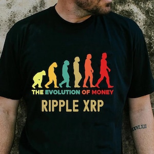Ripple XRP Hodler The Evolution of Money Vintage Shirt