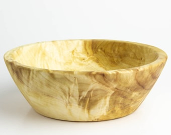 Figured Poplar Wood Bowl - 7 x 2 1/2 Inches