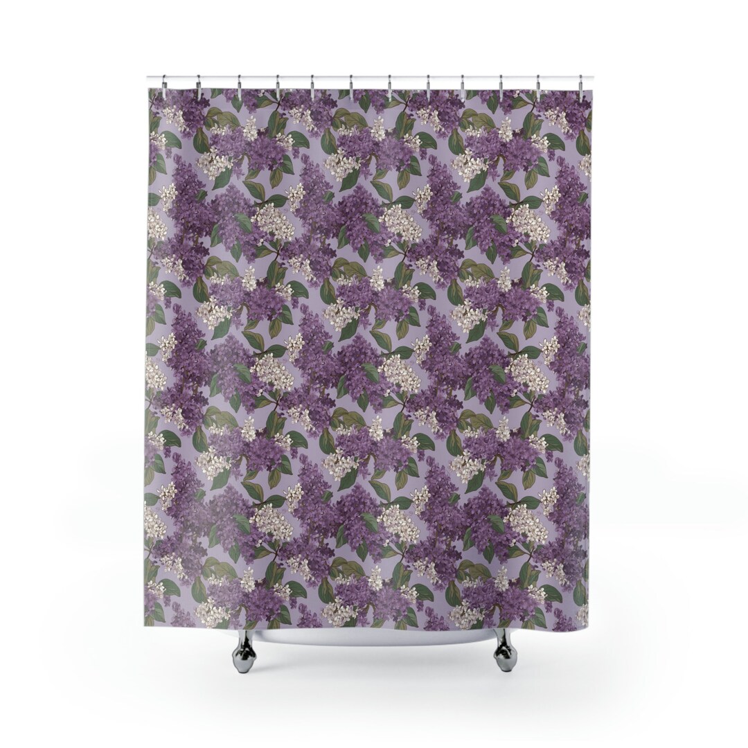 Lilac Shower Curtains Etsy