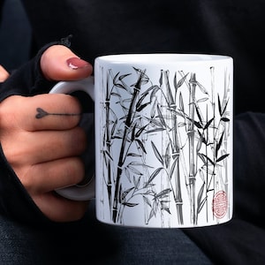 Modern Bamboo Mug – Illustration Kitchen