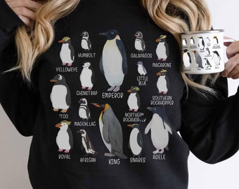 Penguin Identification Sweatshirt: Cozy Winter Crewneck