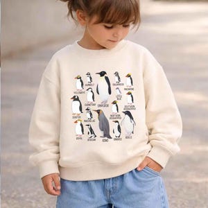 Pinguin Identifikation Sweatshirt: Gemütlicher Winter Rundhalsausschnitt