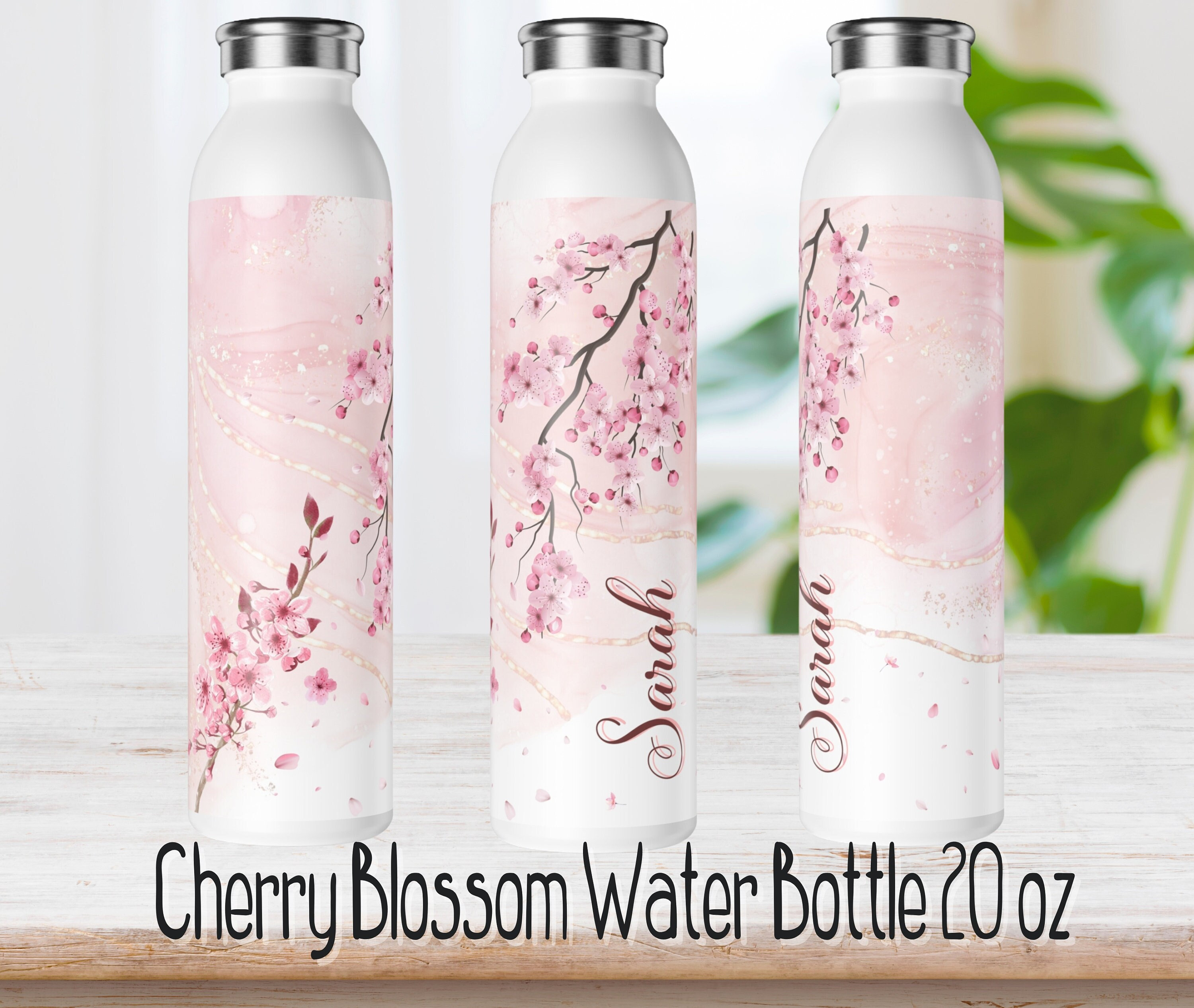 Cherry Blossom Stainless Steel Shaker