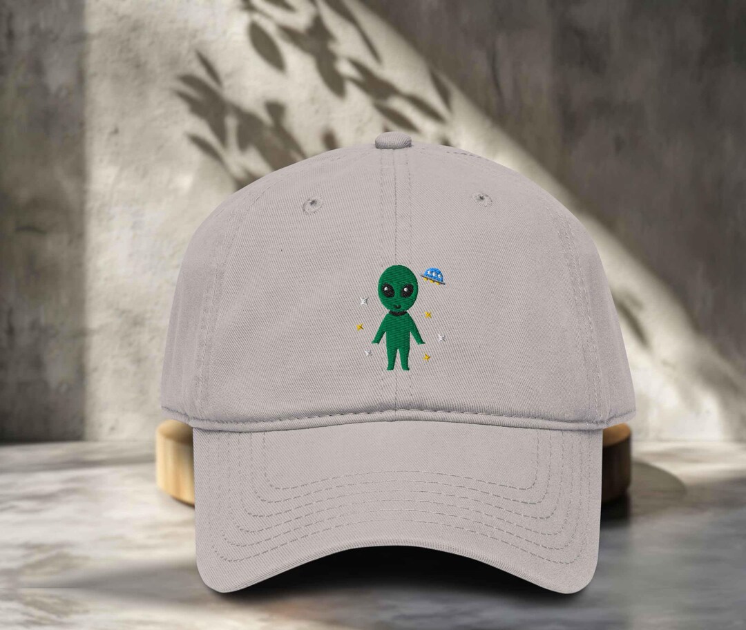 Embroidered UFO Hat: Extraterrestrial Alien, Kawaii Baseball Cap ...