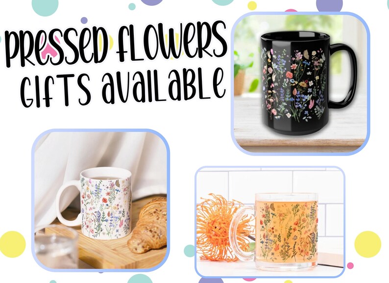 Lavender Mug, Personalized Flower Glass Tea Cup, Custom Floral Teacup
