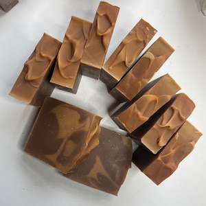 Caramel Toffee Handmade Soap Bar: Natural Cold Process Soap