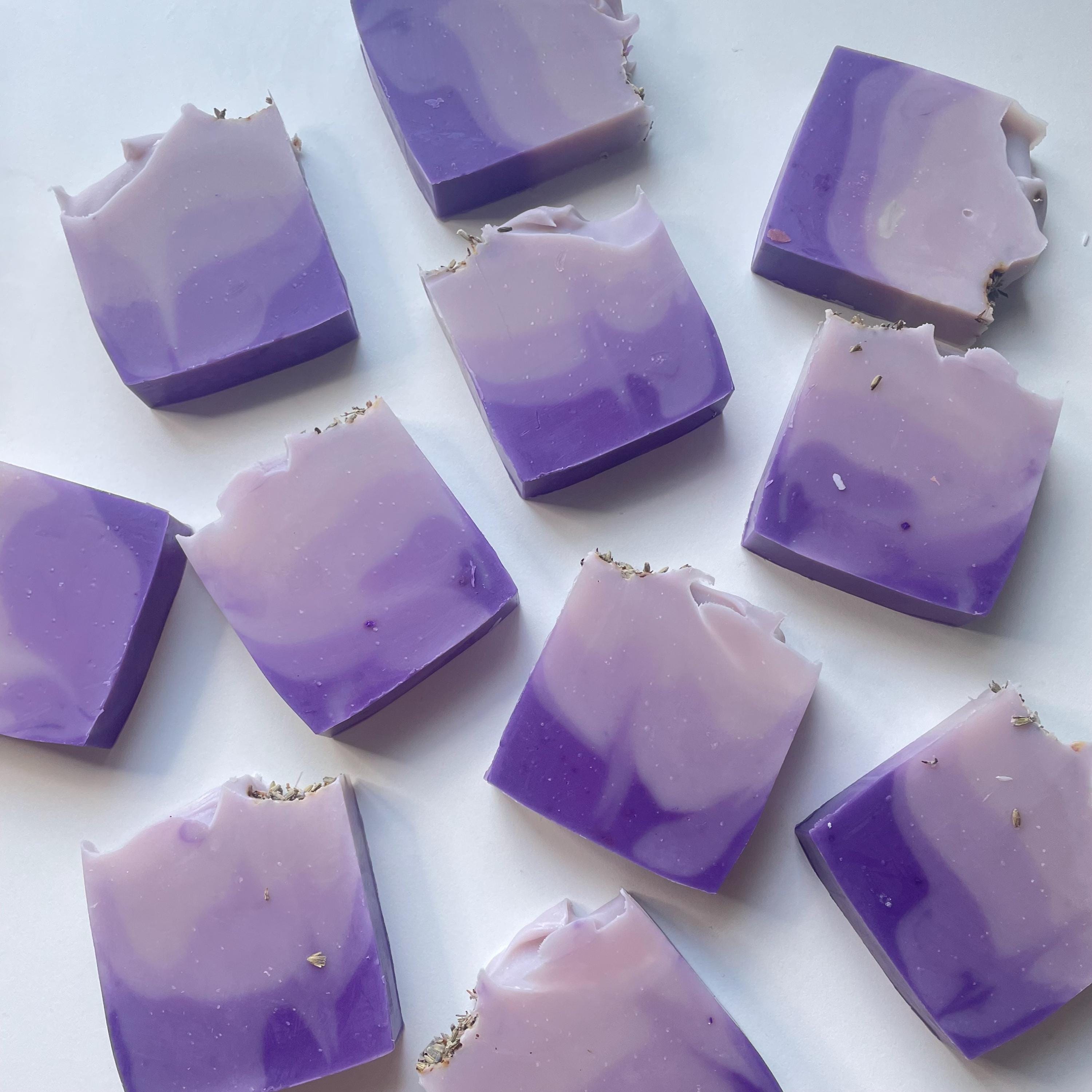 Handmade Lavender Soap Bar: Cold Process, Organic Oils (80g) - Etsy UK