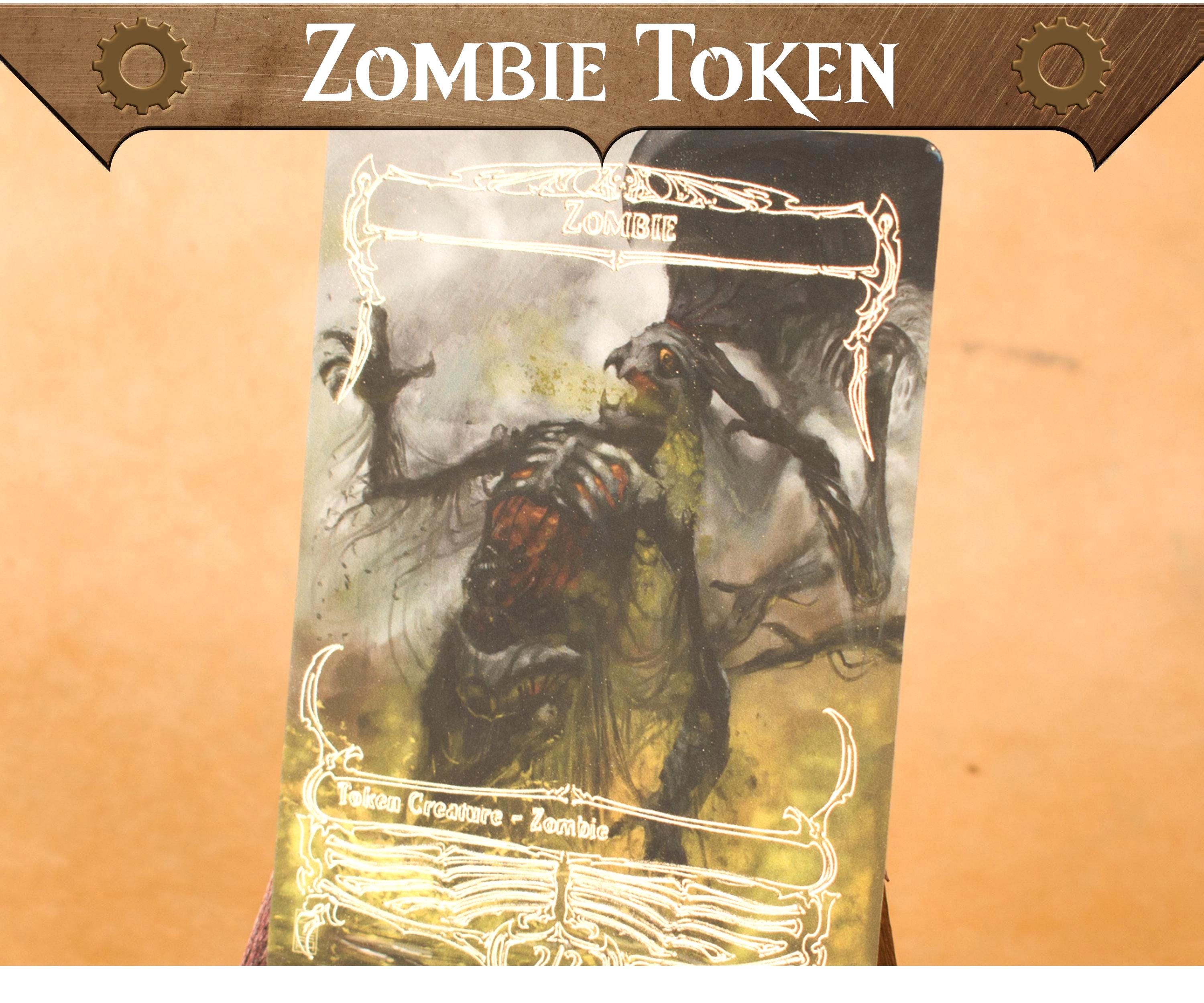 the best mtg card Stainless Zombie Angel Token - Metal MTG Tokens main image 0