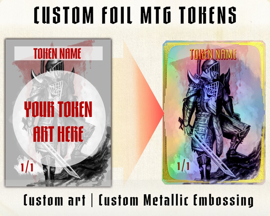 Custom Mtg Tokens Custom Mtg Card Mtg Gift Mtg Personalized Card Custom