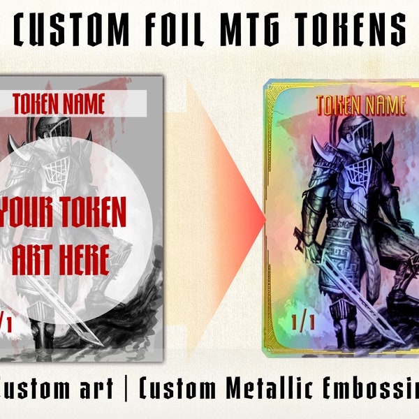 Custom MtG Tokens Custom MtG Card MtG Gift MtG Personalized Card Custom Magic Card Proxy Mtg Birthday Gift MTG token
