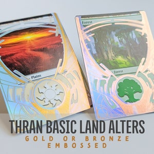 Custom MtG Basic Land Alter MtG Foil Land for Commander EDH Alter MtG Gifts for MtG Commander