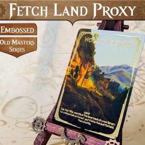 Wooded Foothills MTG Fetch Land Proxy MTG Fetchland proxy for Commander proxies MTG Proxy Lands Commander edh Land Proxies Handmade No ai