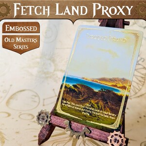 Flooded Strand MTG Fetch Land Proxy MTG Fetchland proxy for Commander proxies MTG Proxy Lands Commander edh Land Proxies Handmade No ai
