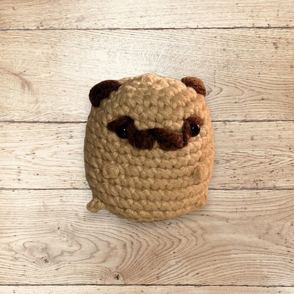 Crochet Pug Pattern PDF: Create Your Own Adorable Pug,Pug Dog Crochet Pattern,Pug Dog Crochet, Puppy Pattern, Crochet Pattern, Pug amigurumi