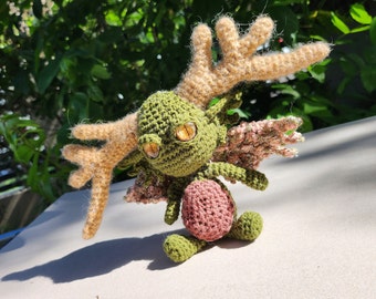 Amigurumi Crochet Pixie Plushie OOAK