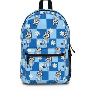 Sac à dos Bluey, cartable, sac de voyage, sac à dos de randonnée, sac à dos d'une journée - Bluey Backpack Design