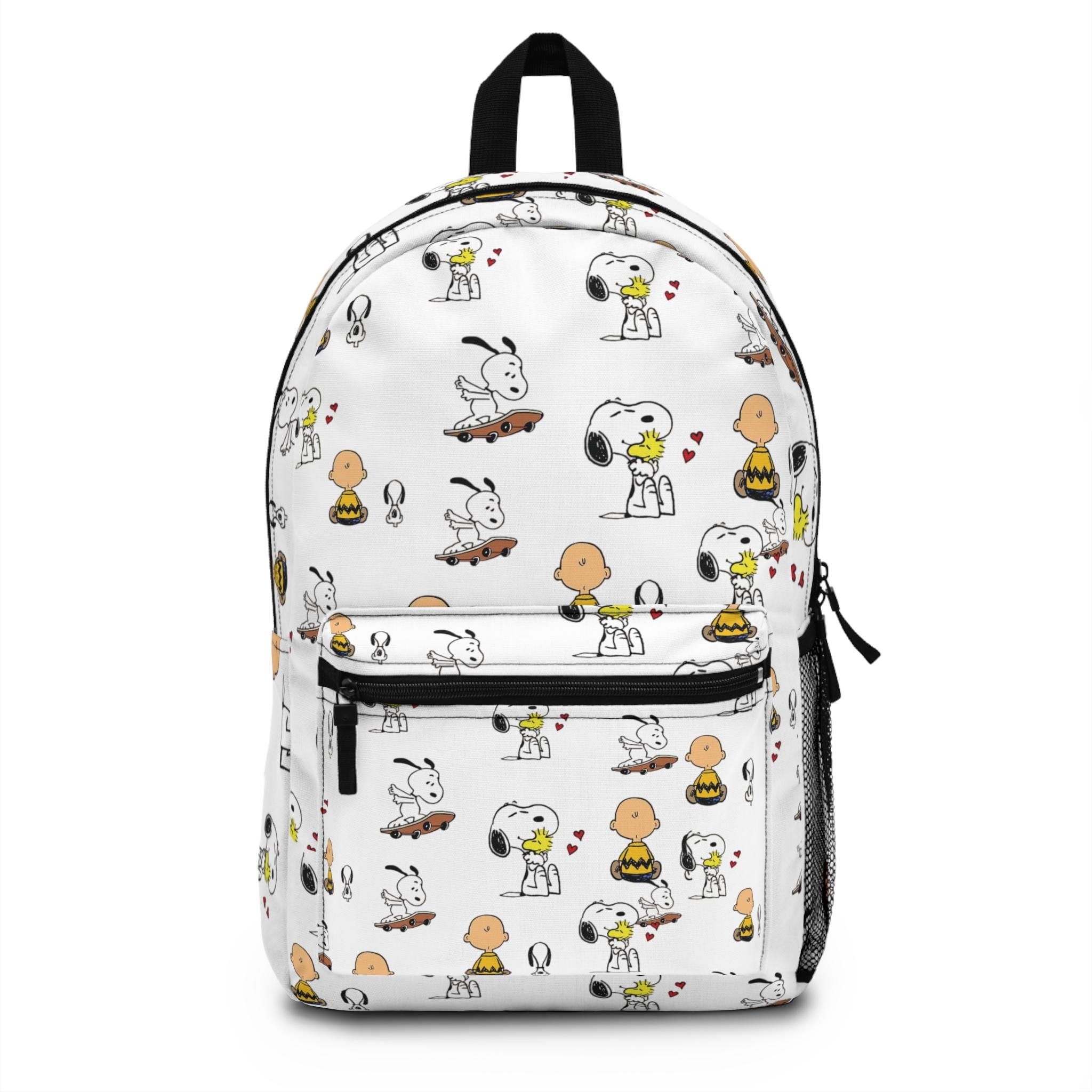 Snoopy Charlie Brown Backpack – Peanuts Cartoon Bag With