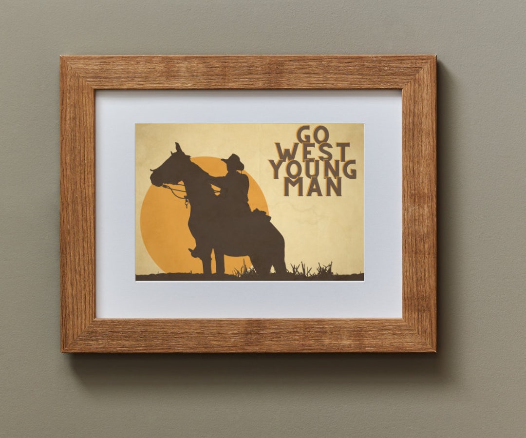 Go West Young Man Poster - Digital Download - Etsy - Only Fools And Horses Go West Young Man