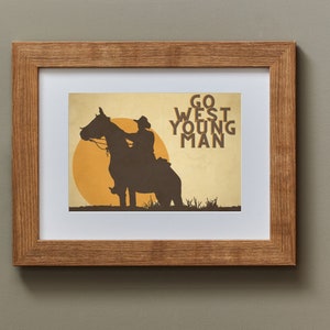 Go West Young Man Poster - Digitale download