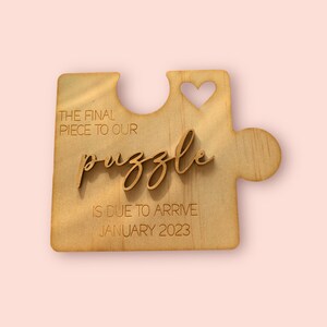Digital File ~ The Final Piece To Our Puzzle Birth Announcement ~ Birth Announce ~ Pregnancy Reveal ~ SVG ~ EPS ~ Cricut File ~ Laser File