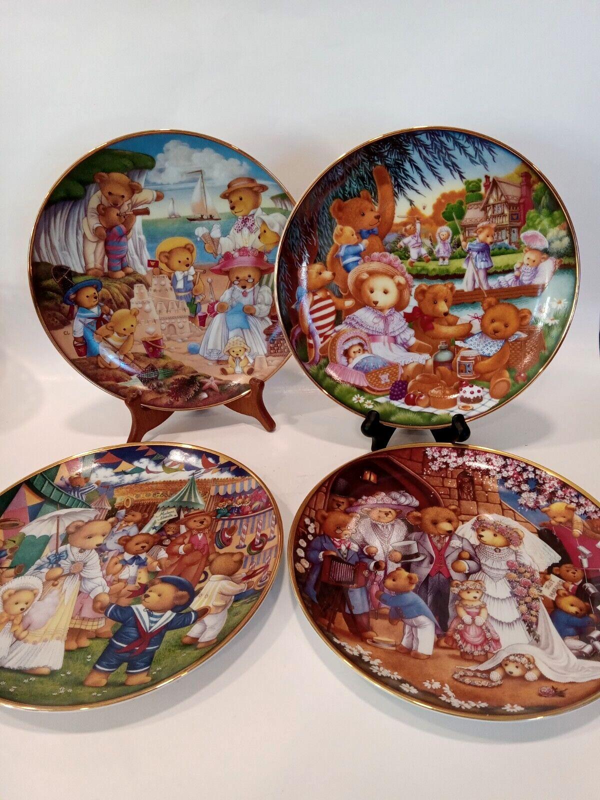 Franklin Mint テディベア 絵皿 3枚セット コレクションプレート Franklin Mint テディベア 絵皿 3枚セット コレクションプレート