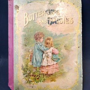 1886 Buttercups & Daisies Antiquarian Children&#39;s Picture Book (AS IS)