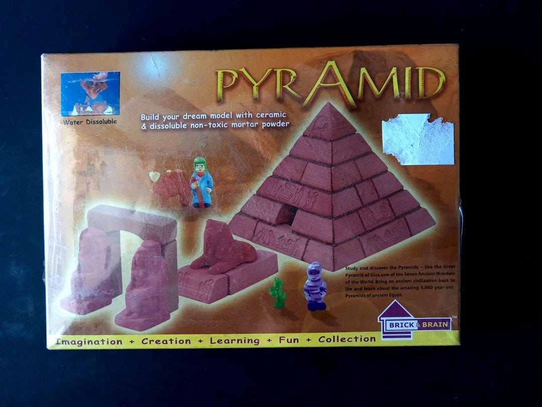 SEALED Brick & Brain Build Your Own Pyramid Ceramic and Mortar Building ...