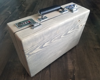 Commander Carrier - A solid wood deck box with room for six 100+ deck boxes, dice. Great for all trading card games storage and transport!