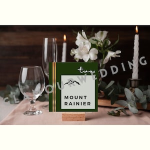 CUSTOM UNIQUE Adventure / Pacific Northwest Theme Wedding Table Names