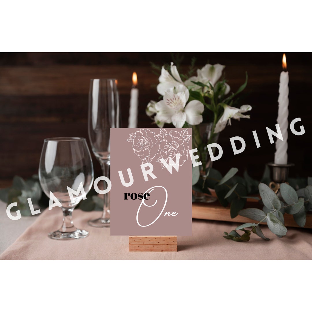 CUSTOM UNIQUE Floral Theme Wedding Table Names - Etsy