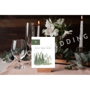 CUSTOM Unique National Parks Themed Wedding Table Names