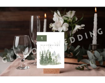 CUSTOM Unique National Parks Themed Wedding Table Names