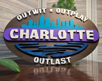 Custom Survivor City Holzschild: Fan Geschenk