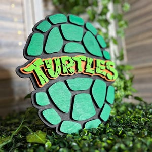 Teenage Mutant Ninja Turtles Inspired Home Décor - Homemade Wall Art for TMNT Fans - Ninja Turtle Customizable - Gifts for Him and Her