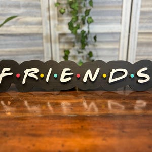 Friends Home Decor Wall Art of classic Friends Logo from the TV Show gift for fans of Friends