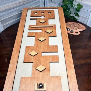 Survivor-Inspired 9x18 Table Maze: Perfect for Superfan Gift and Party Challenges for your friends to Play Handcrafted & Laser-cut