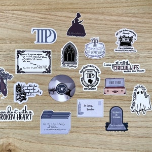 TTPD album stickers; Tortured Poets Department stickers Varient 2