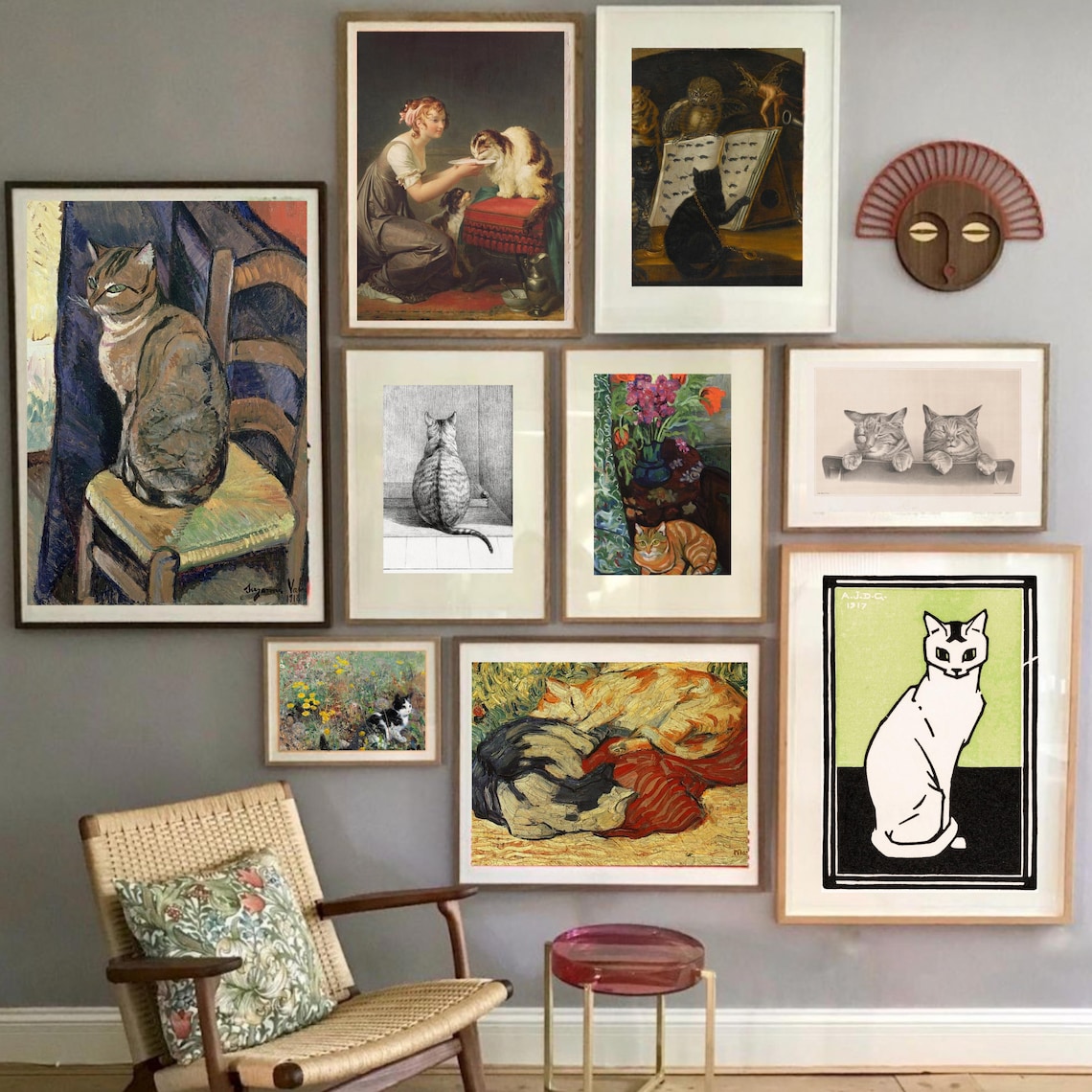 vintage-cat-art-prints-set-of-20-antique-gallery-wall-digital