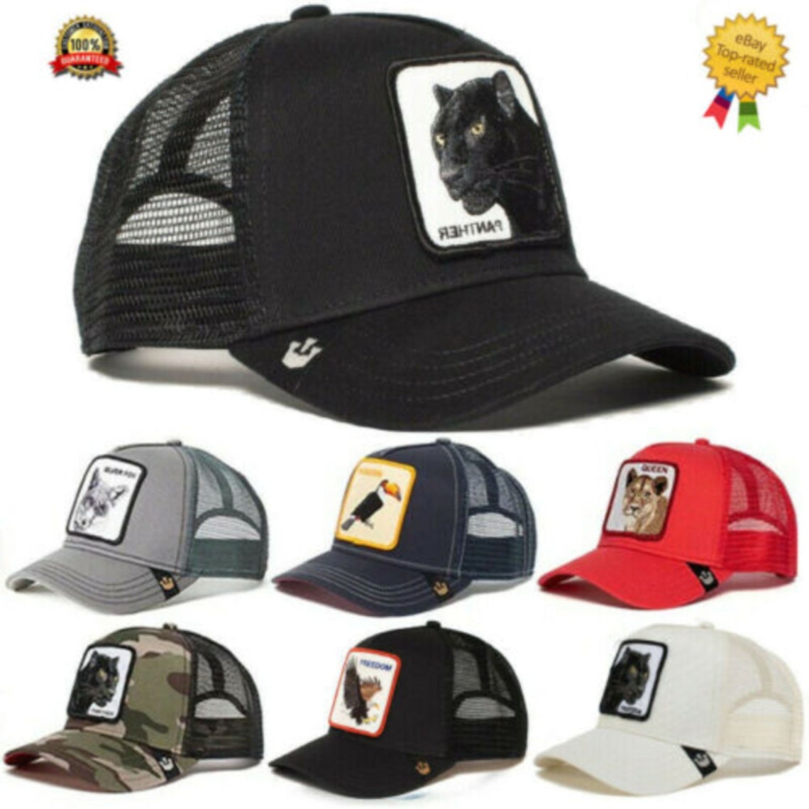 Adjustable Farm Animal Trucker Baseball Cap Hat Men Women Snapback Hip Hop_result Etsy