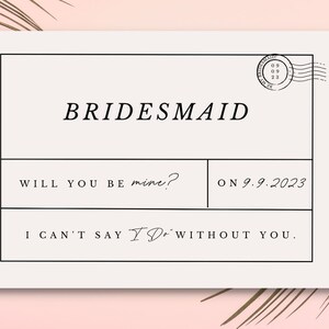 Brautjungfer Karte, Will You Be My Bridesmaid, Brautjungfer Vorschlag, Trauzeugin Karte, Brautjungfer Karte, Brautjungfer Karte,